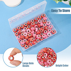 70Pcs 7 Colors Transparent Resin Rondelle European Beads&nbsp;RESI-TA0004-82