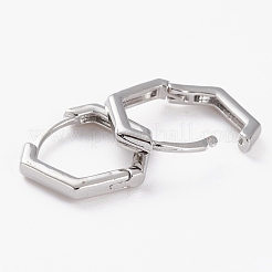 Brass Huggie Hoop Earrings&nbsp;EJEW-C502-10P