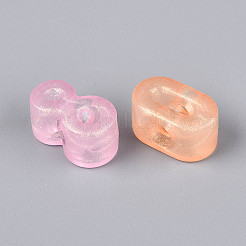 Luminous Frosted Transparent Acrylic Beads&nbsp;TACR-T029-21M
