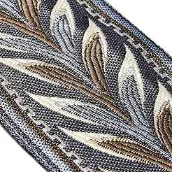 Polyester Leaf Jacquard Ribbon&nbsp;OCOR-XCP0002-54