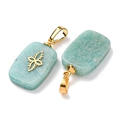 Natural Amazonite Pendants&nbsp;G-G461-07G-08
