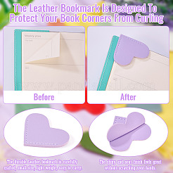 12Pcs 12 Colors Imitation Leather Book Corner Protectors&nbsp;AJEW-TA0001-98