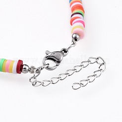 Handmade Polymer Clay Beaded Bracelets&nbsp;BJEW-JB04636-M