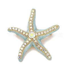 Alloy Rhinestone Brooch&nbsp;JEWB-K027-01B-G