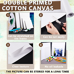 Cotton Canvas Roll for Oil and Acrylic Paint&nbsp;DIY-WH0304-962A