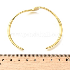 Brass Cuff Bangles for Women&nbsp;BJEW-F498-06G