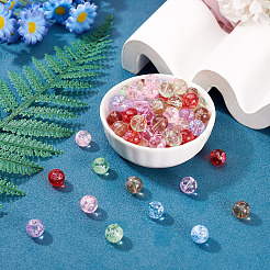 180Pcs 6 Colors Handmade Transparent Lampwork Beads&nbsp;LAMP-TA0002-82
