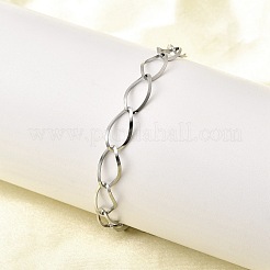 304 Stainless Steel Link Chain Bracelets for Women&nbsp;BJEW-A051-02P