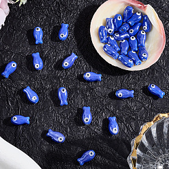 40Pcs Handmade Porcelain Ceramic Beads&nbsp;PORC-LT0001-07