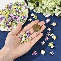 120Pcs 6 Styles Synthetic Turquoise Dyed Beads&nbsp;G-YW0002-30