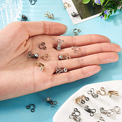 15Sets 3 Colors Alloy Rhinestone Hook and Eye Fasteners&nbsp;FIND-TA0006-54