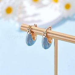 Enamel Arch Hoop Earrings&nbsp;JE1109C