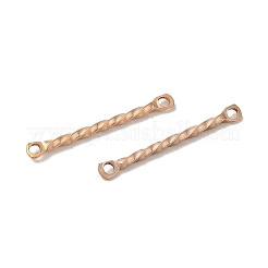 Ion Plating(IP) 304 Stainless Steel Connector Charms&nbsp;STAS-Q323-02B-RG