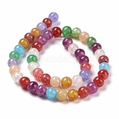 Crackle Glass Beads Strands&nbsp;GLAA-F098-05C-03