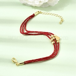 Polyester Multi-Strand Bracelets&nbsp;FB-CBA983F-02G-06