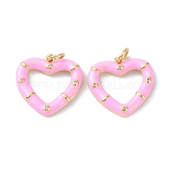 Eco-Friendly Brass Enamel Pendants&nbsp;KK-C220-05G