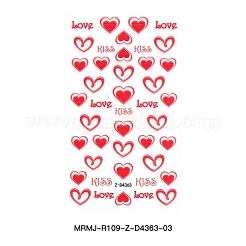 Valentine's Day 5D Love Nail Art Sticker Decals&nbsp;MRMJ-R109-Z-D4363-03