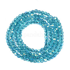 Transparent Glass Beads Strands&nbsp;EGLA-N028-01A-A05