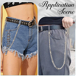 1Pc Alloy Twisted Chain Belts for Pants&nbsp;AJEW-CP0009-36