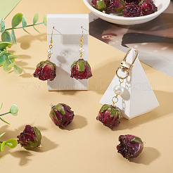 10Pcs Preserved Rose Pendants&nbsp;KY-TA0001-62