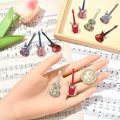 10Pcs 5 Colors Opaque Printed Acrylic Pendants&nbsp;OACR-YW0003-42
