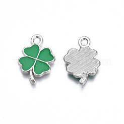 Rack Plating Alloy Enamel Pendants&nbsp;X-ENAM-N055-088-01P
