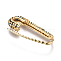 Brass Hoop Earrings&nbsp;EJEW-K085-01G
