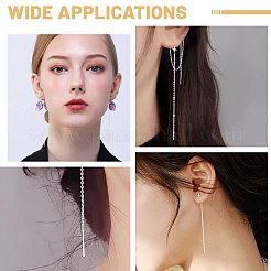 3 Styles 304 Stainless Steel Stud Earring Findings&nbsp;STAS-CA0002-42