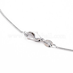 Brass Herringbone Chain Round Snake Chain Necklaces&nbsp;X-NJEW-Q285-01