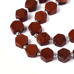 Natural Red Jasper Beads Strands&nbsp;G-P534-A19-01