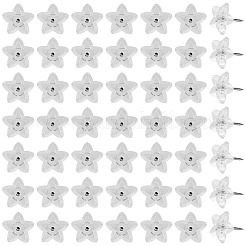 100Pcs Plastic Star Drawing Pin&nbsp;AJEW-TA0003-16