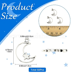 50Pcs Tibetan Style Alloy Pendants&nbsp;FIND-YW0009-84