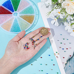 180G 15 Colors DIY Nail Art Decoration Mini Glass Beads&nbsp;MRMJ-PH0003-08