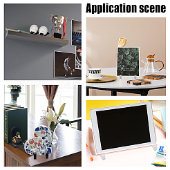 20Pcs 2 Colors Plastic Photo Frame Display Stands&nbsp;ODIS-PH0001-50