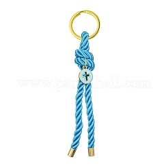 Nylon Knot & Alloy Enamel Keychain&nbsp;KEYC-JKC00567