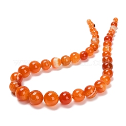 Natural Banded Agate Graduated Beads Strands&nbsp;G-P589-A01-01C