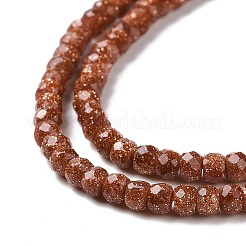 Synthetic Goldstone Beads Strands&nbsp;G-H280-08