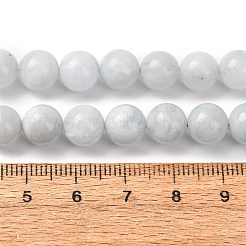 Natural Aquamarine Beads Strands&nbsp;G-R446-8mm-04-01