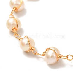 Natural Pearl Beaded Bracelet for Girl Women&nbsp;BJEW-JB06854