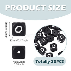 20Pcs Food Grade Eco-Friendly Silicone Beads&nbsp;SIL-TADJ0001-01O