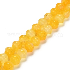 Natural Yellow Agate(Dyed & Heated) Beads Strands&nbsp;G-G203-02A