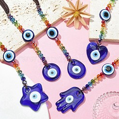 Glass Beaded Pendant Decorations&nbsp;HJEW-JM01125