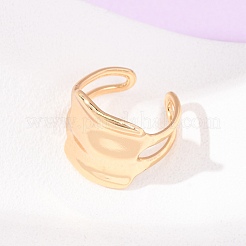 Irregular 304 Stainless Steel Cuff Open Rings&nbsp;SA-CBA725A-13G