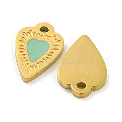 316 Surgical Stainless Steel Enamel Charms&nbsp;STAS-M073-42A-02G