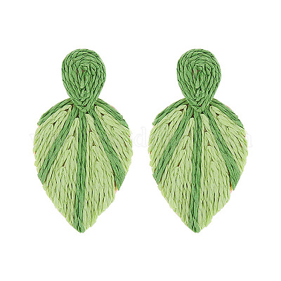 Raffia Stud Dangle Earrings&nbsp;WG204BE-03-1