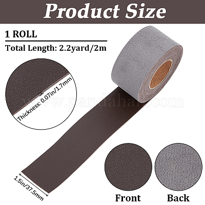 2M PVC Imitation Leather Ribbons&nbsp;SRIB-WH0011-126C-02-1