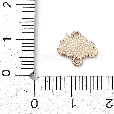Alloy Enamel Star Cloud Connector Charms&nbsp;PALLOY-V001-04B-1