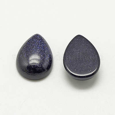 Synthetic Blue Goldstone Cabochons&nbsp;G-R417-13x18-34-1