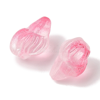 Transparent Spray Paint Glass Beads&nbsp;GLAA-Z011-12J-1