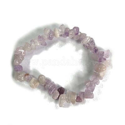 Natural Lavender Amethyst Stretch Bracelets&nbsp;PW-WG56138-03-1